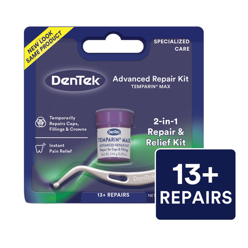 DenTek Temparin Max Dental Repair Kit for Loose Caps & Fillings (13+ Repairs)