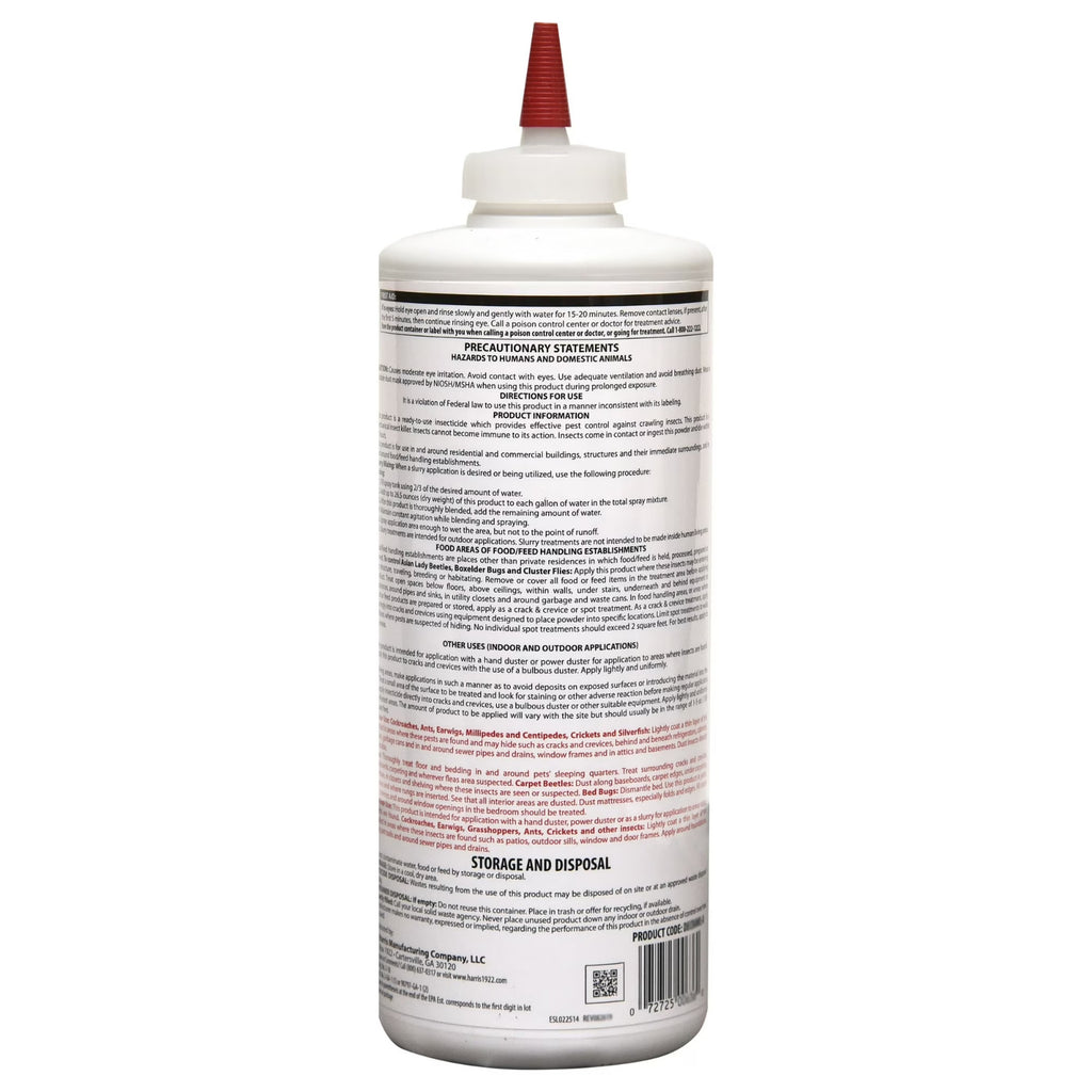 Harris Diatomaceous Earth Crawling Insect Killer Powder, 9 oz