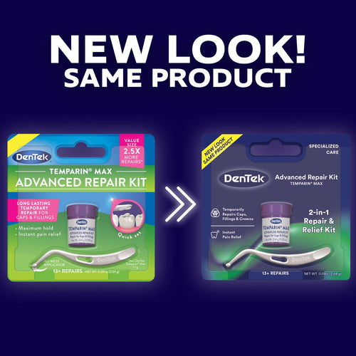 DenTek Temparin Max Dental Repair Kit for Loose Caps & Fillings (13+ Repairs)